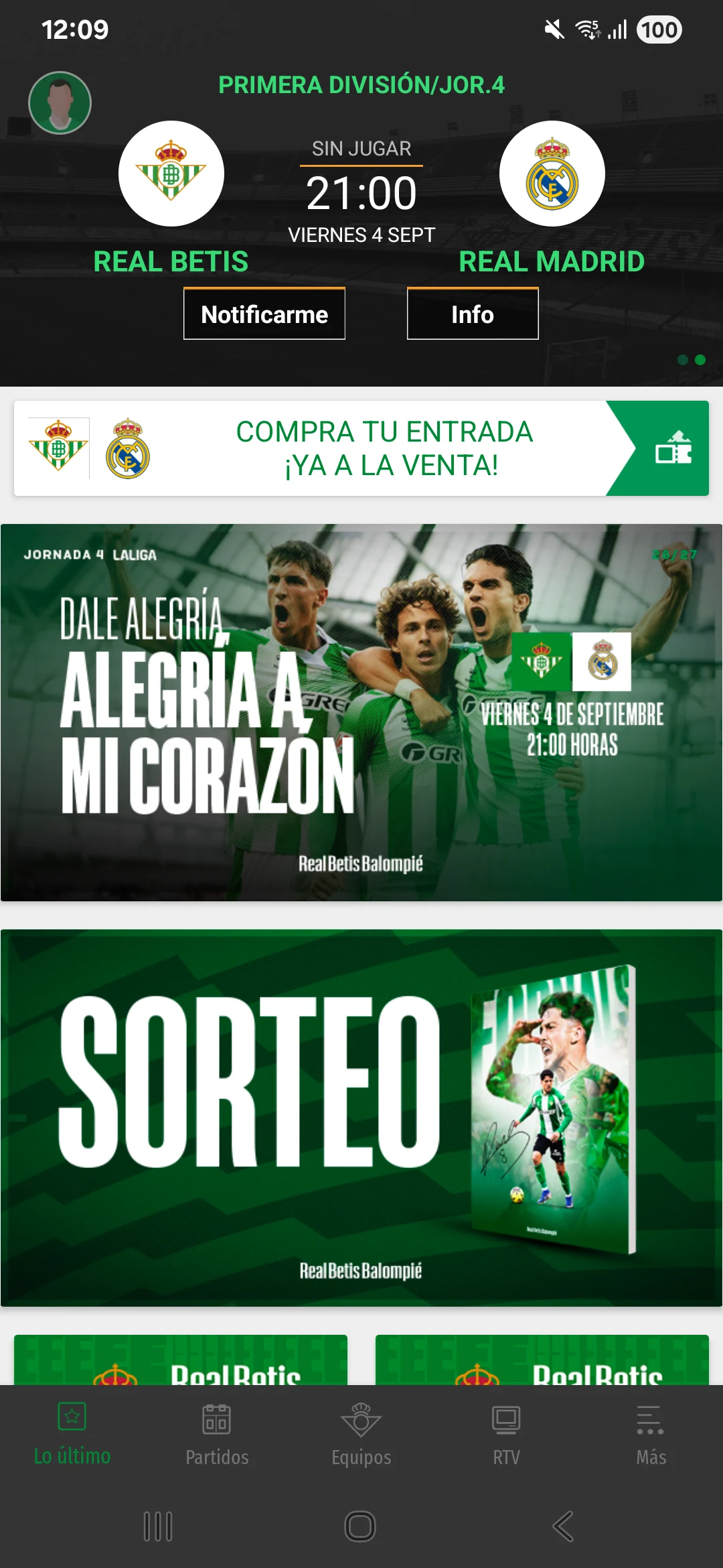 Real Betis Balompié screenshot