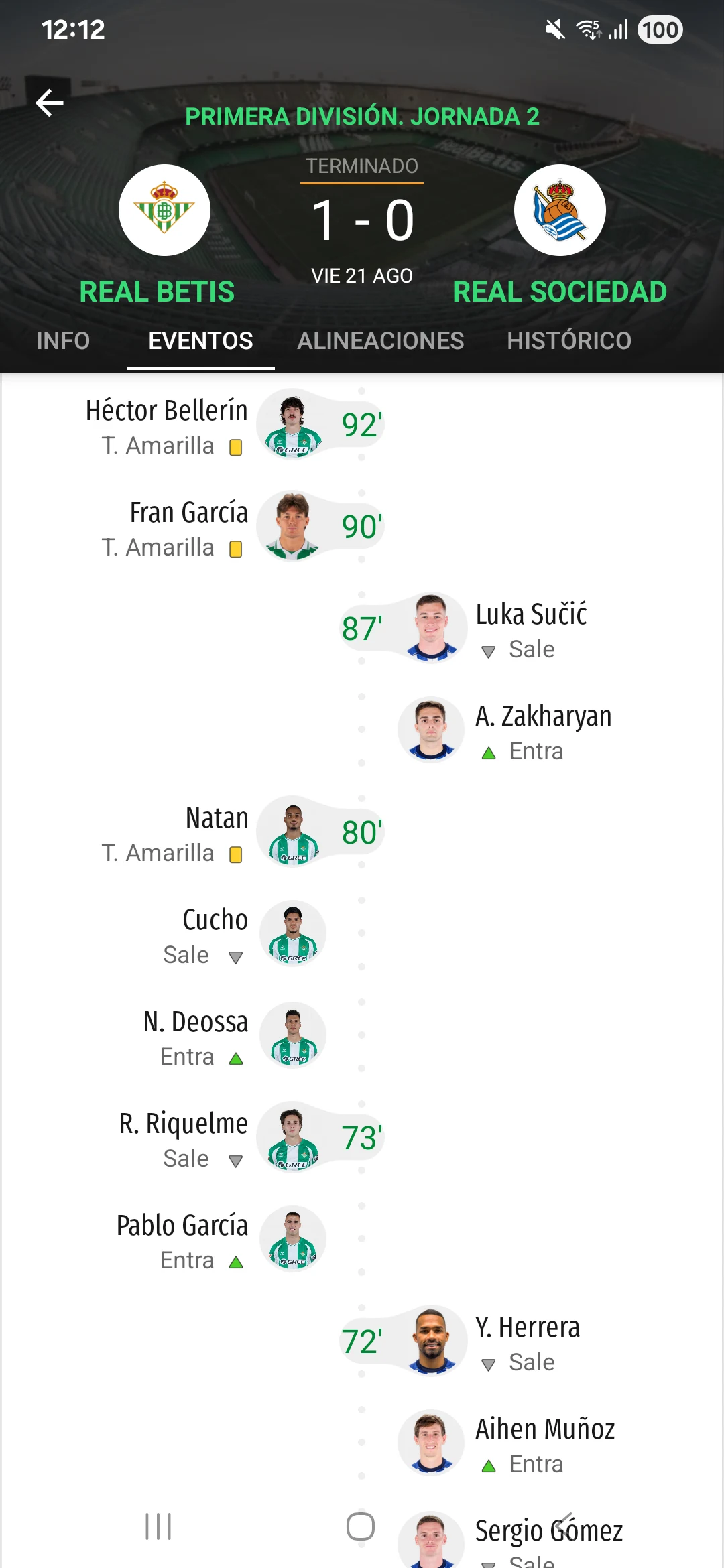 Real Betis Balompié screenshot