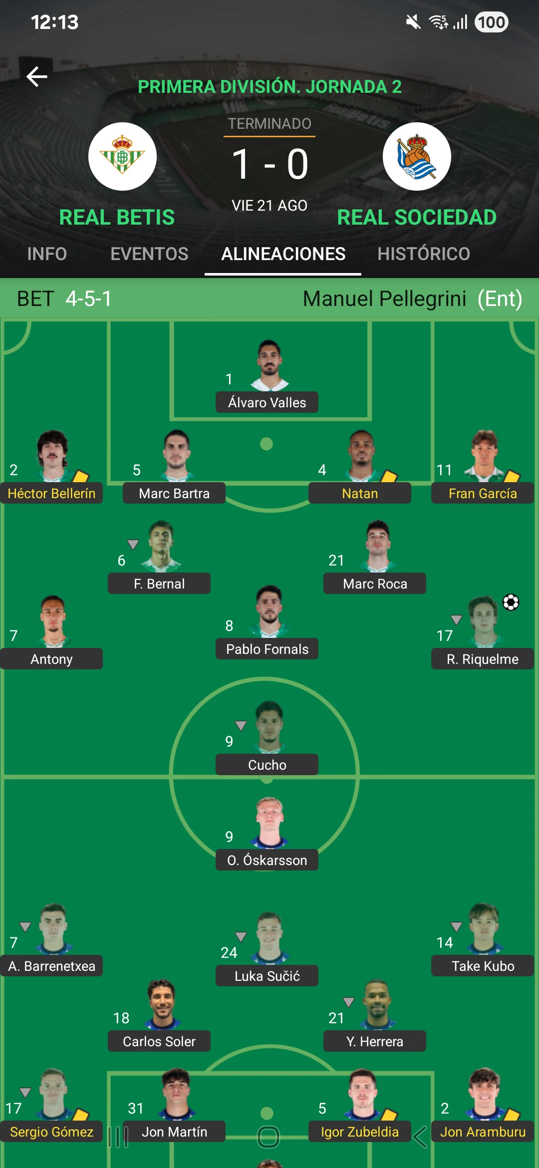 Real Betis Balompié screenshot